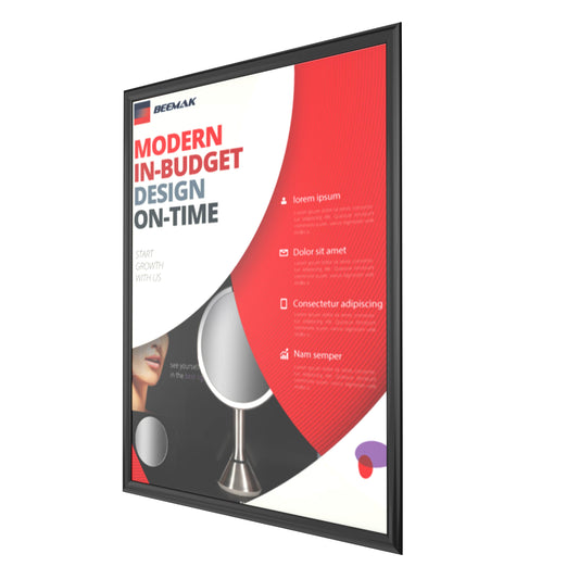 Plastic Snap Frame Wall Mount - 22" x 28" - Black