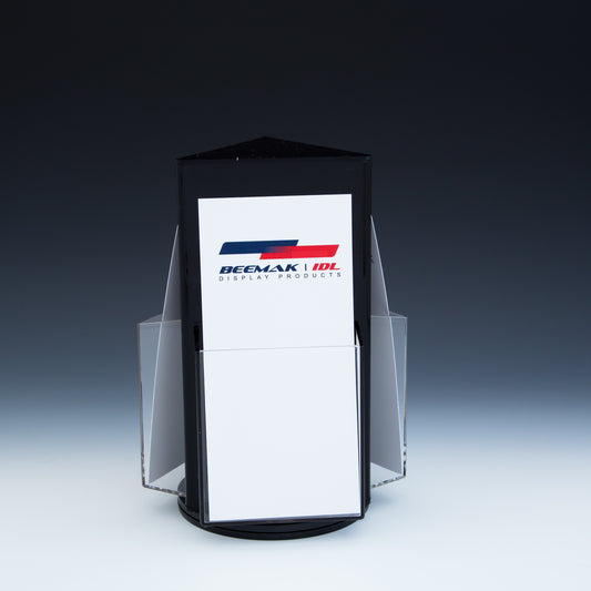 Rotating Counter Top Magazine Holder-Black