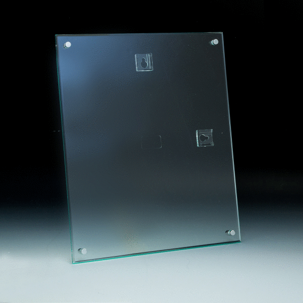 4x6 Green Edged Wallmount Sign Holder - Acrylic Display Product