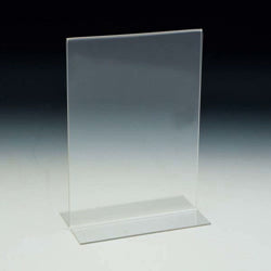 8x10 Bottom Load Table Tent / Sign Holder - Acrylic Display Product