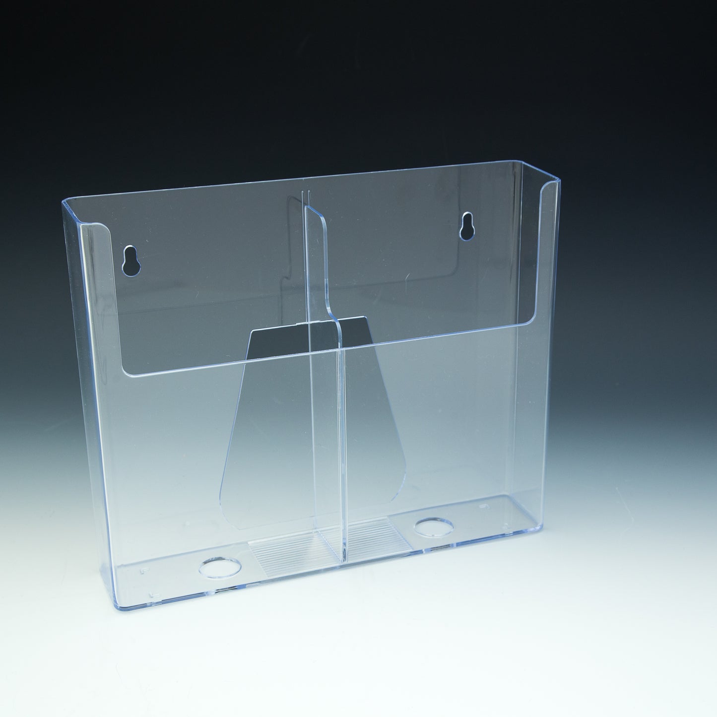 Wall Mount Brochure Holder for Trifold or Full Sheet Literature - Acrylic Display Product