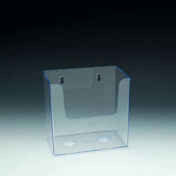 Wall Mount Brochure Holder for Half Sheet Literature up to 5.5"w - Acrylic Display Product