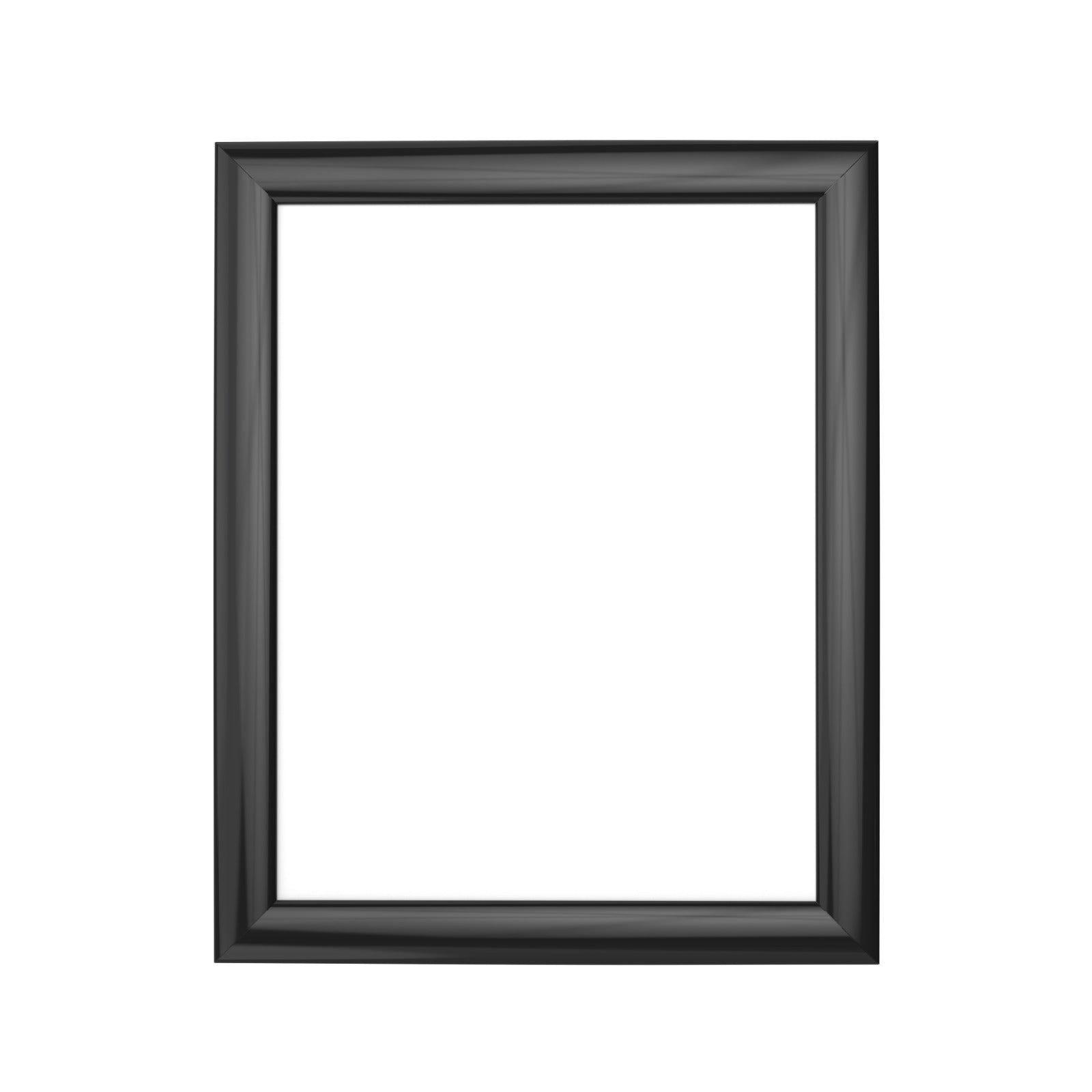 Plastic Snap Frame Wall Mount - 8-1/2" x 11" - Black - Acrylic Display Product
