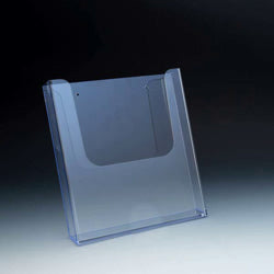 Wall Mount Brochure Holder for Literature up to 8.5" - Acrylic Display Product
