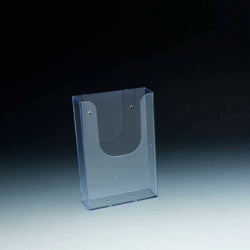 Wall Mount Brochure Holder for Trifold Literature up to 4"w - Acrylic Display Product