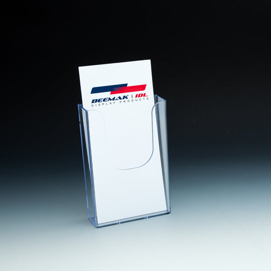 Wall Mount Brochure Holder for Trifold Literature up to 4"w