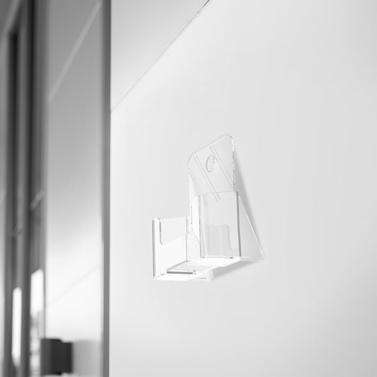 Clear Countertop and Wall Mount Brochure Holder for Literature up to 6" wide.