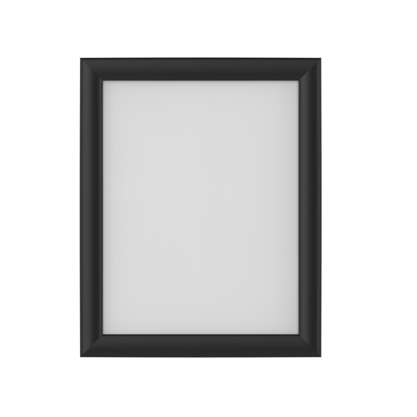 Aluminum Snap Frame Wall Mount - 8-1/2" x 11" - Black - Acrylic Display Product