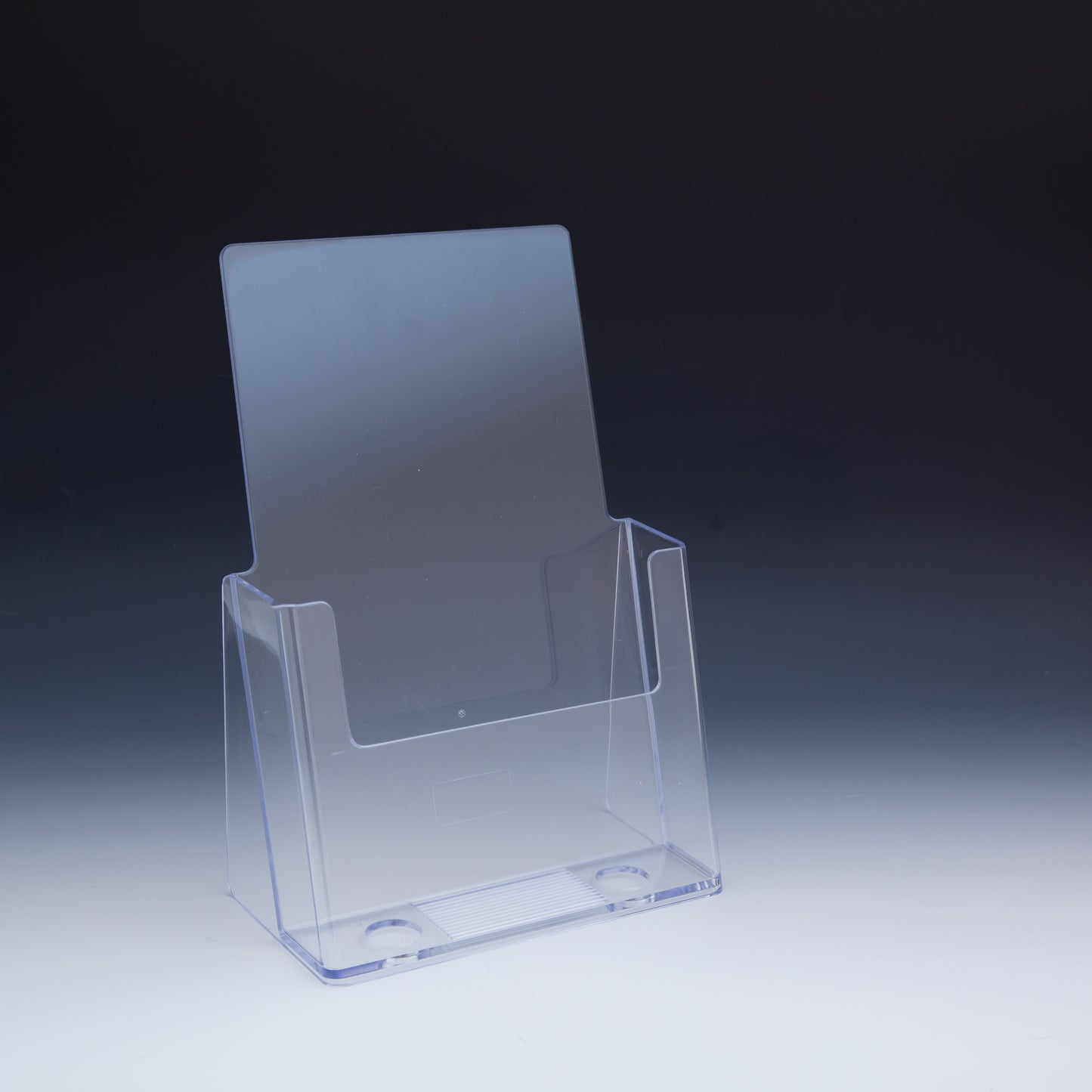 Clear Countertop Brochure Holder for Literature up to 6" wide. - Acrylic Display Product