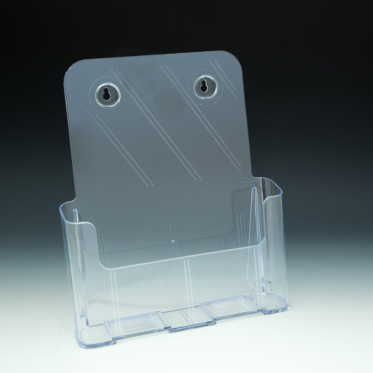 Countertop and Wall Mount Brochure Holder for Full Sheet or Trifold Literature - Acrylic Display Product