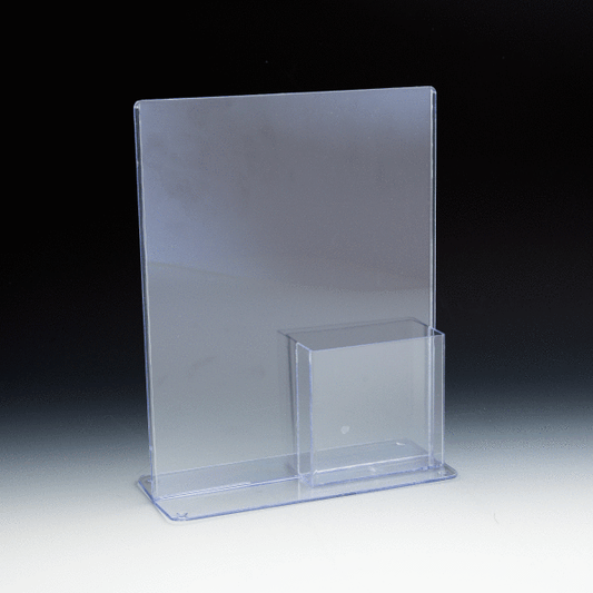 TRU-VU® Combo Literature Holder and Brochure Pocket - Acrylic Display Product