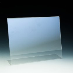 17x11 Slant Back Table Tent / Sign Holder-Horizontal - Acrylic Display Product