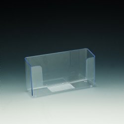 Wall Mount Brochure Holder for Half Sheet Literature up to 6"w - Acrylic Display Product