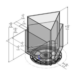 Rotating Counter Top Magazine Holder