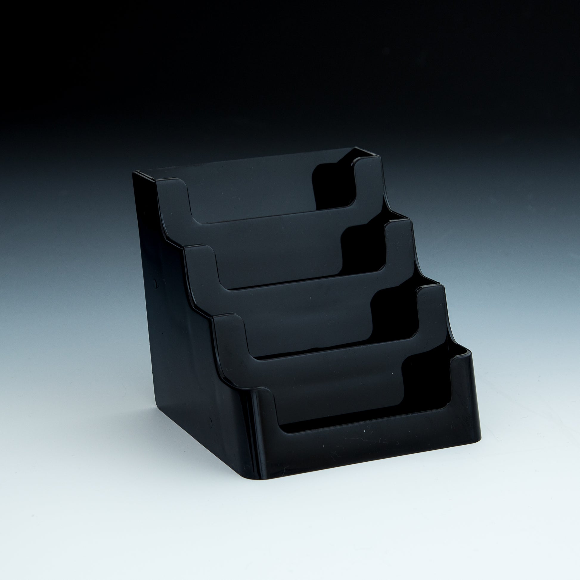 Black 4 Tier Business Card / Gift Card Holder - Acrylic Display Product