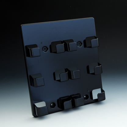 Black 6-Pocket Wall Mount Business Card / Gift Card Holder - Acrylic Display Product