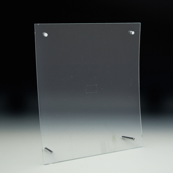 Clear Curved Euro-Style Print Holder - 8.5x11 - Acrylic Display Product