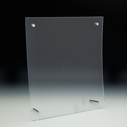 Clear Curved Euro-Style Print Holder - 8.5x11 - Acrylic Display Product