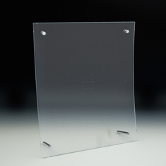 Clear Curved Euro-Style Print Holder - 8.5x11