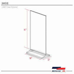 4x6 Top Loading Counter Top Ad/Print Holder