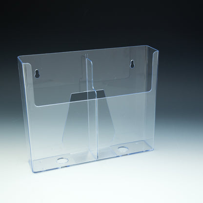 Wall Mount Brochure Holder for Trifold or Full Sheet Literature - Acrylic Display Product