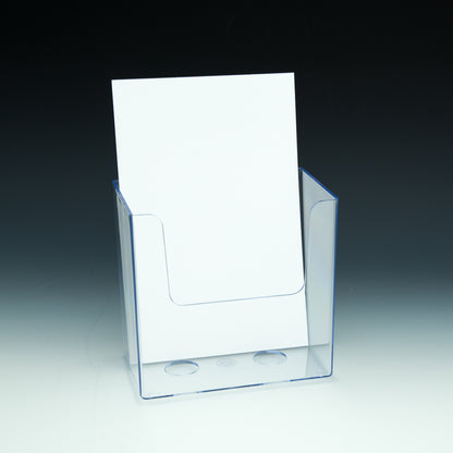 Wall Mount Brochure Holder for Half Sheet Literature up to 5.5"w