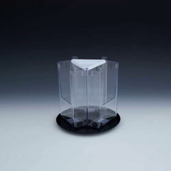 3 Pocket Revolving Brochure Holder for Literature up to 4"w - Acrylic Display Product
