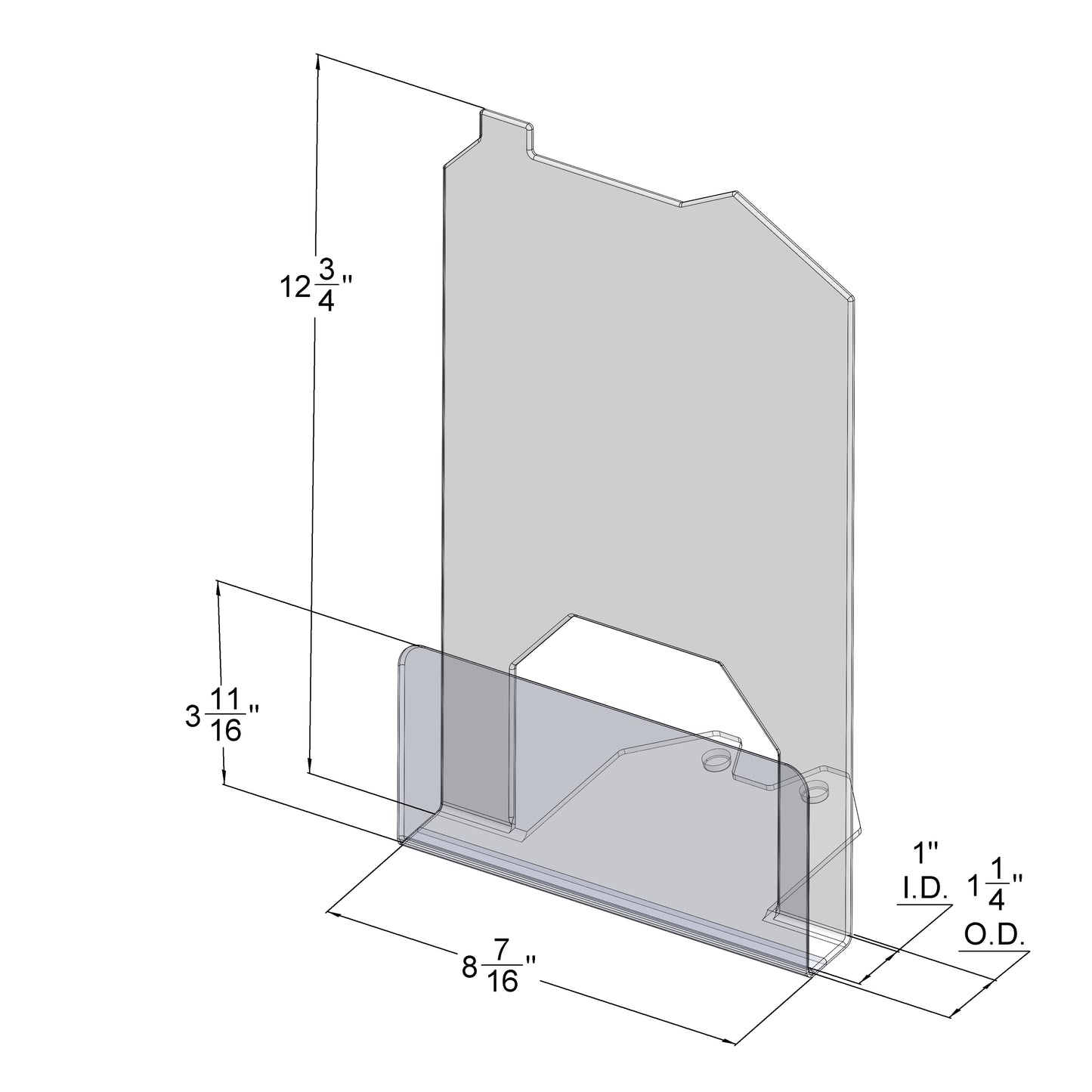 Real Estate Brochure Holder for  8.5x11 Literature