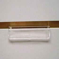 Clear Z-bar Slatwall Bracket