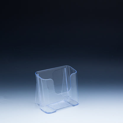 Clear Countertop Trifold Brochure Holder for literature up to 4" wide. - Acrylic Display Product