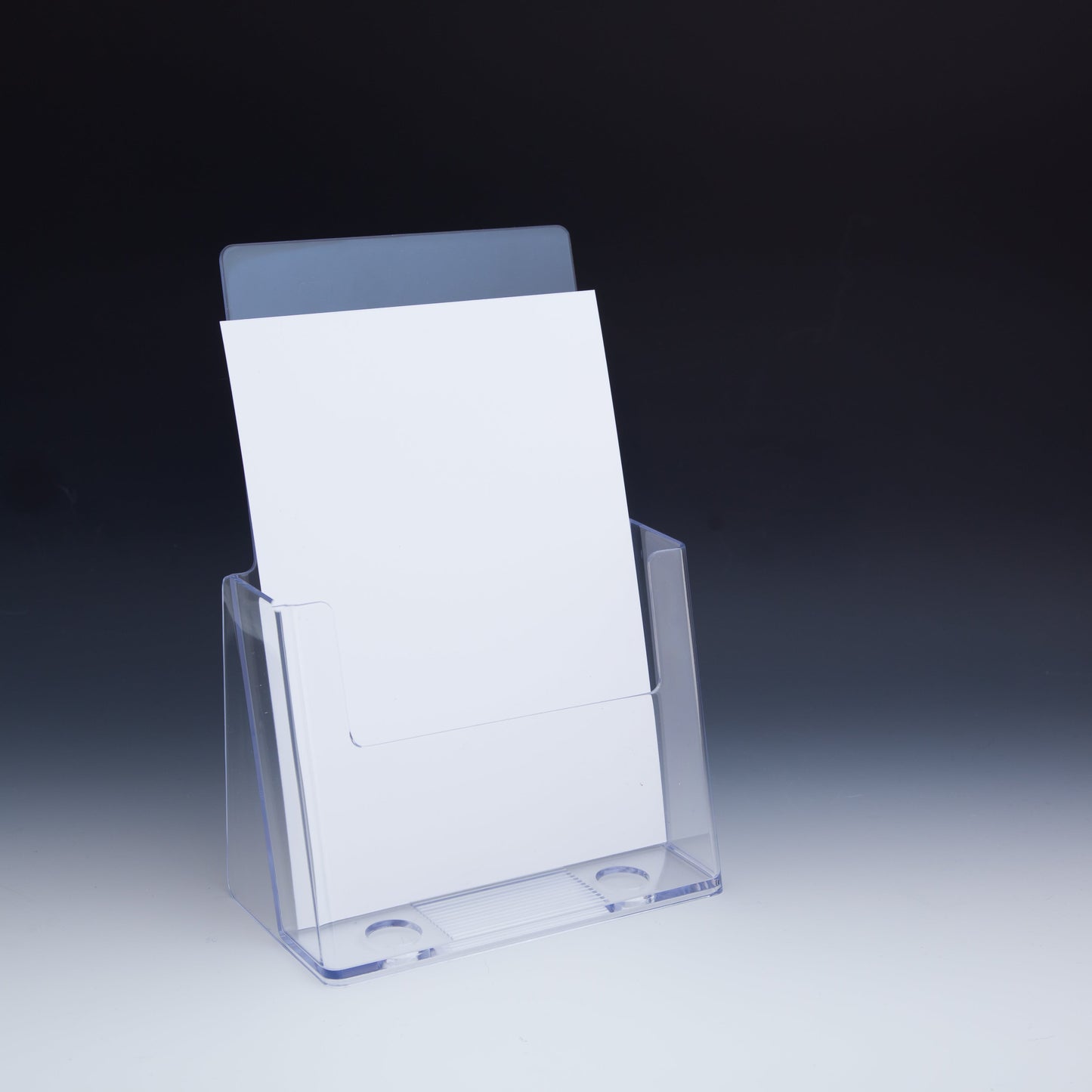 Clear Countertop Brochure Holder for Literature up to 6" wide.