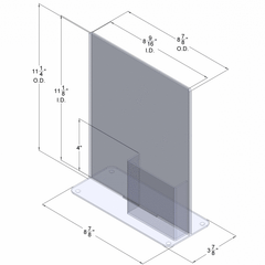 TRU-VU® Combo Literature Holder and Brochure Pocket