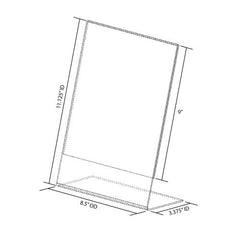 8.5x11 Slant Back Table Tent / Sign Holder