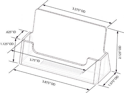 Clear Business Card / Gift Card Holder