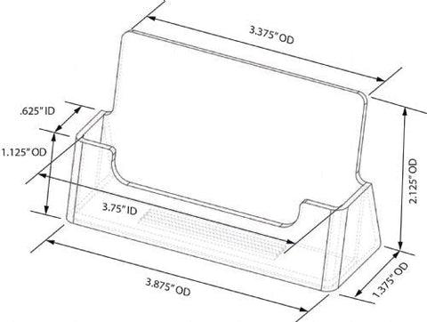 Clear Business Card / Gift Card Holder