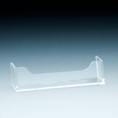 Clear Styrene Add- On Business Card Holders, attach to any holder or ad frame - Acrylic Display Product