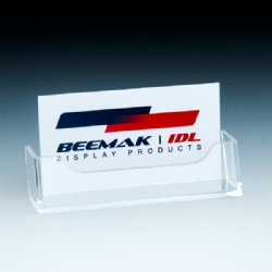 Clear Styrene Add- On Business Card Holders, attach to any holder or ad frame