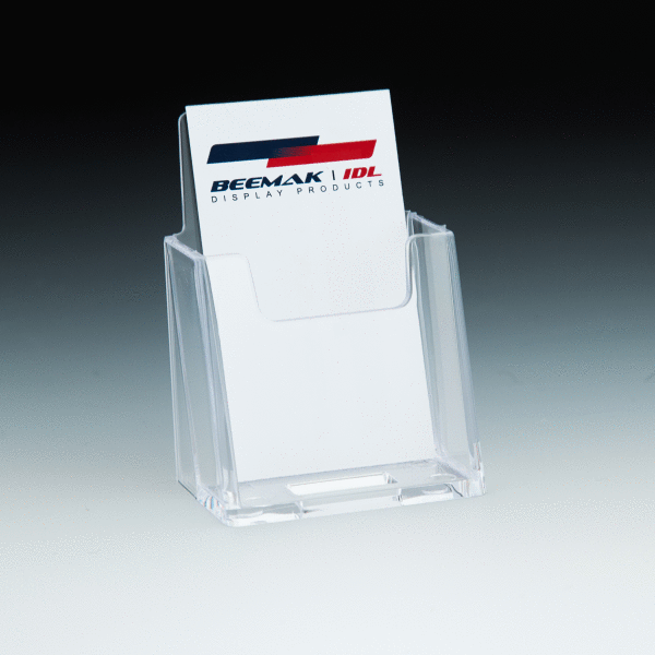 Single Compartment Clear Business Card Holder